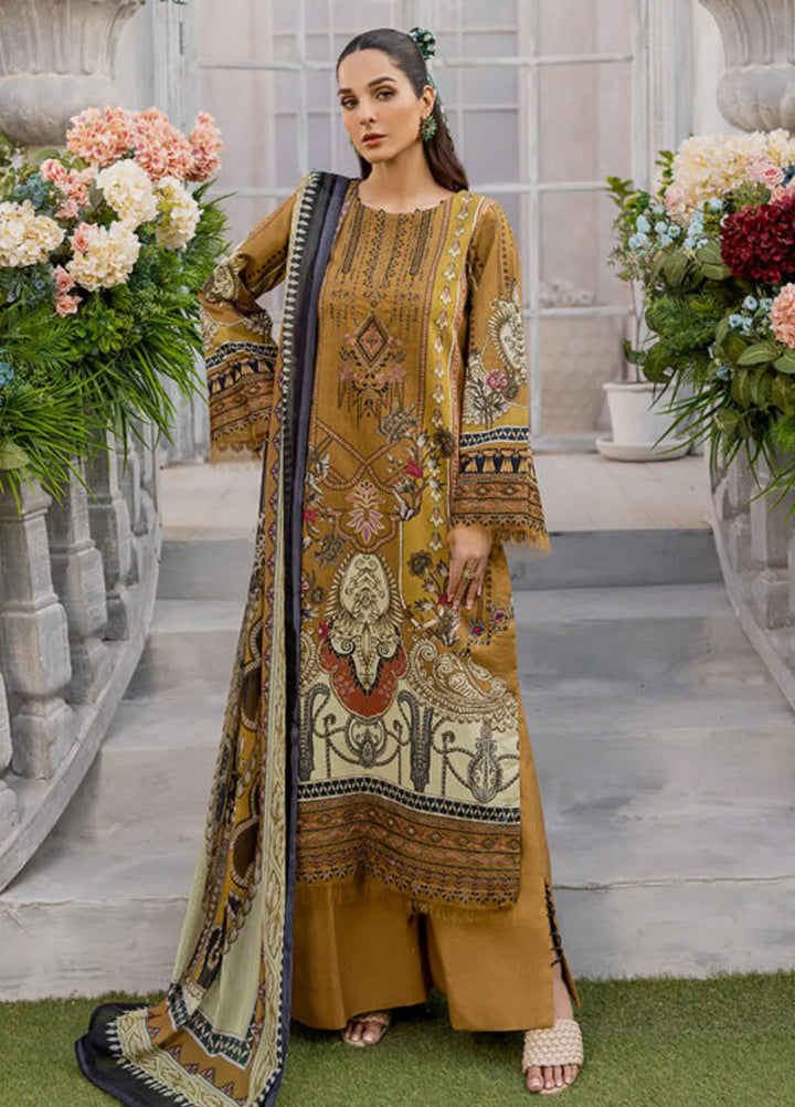 Summer Garden By Eileen  Embroidered Lawn Suit Unstitched 3 Piece EL24G D7-AMOUR - Summer Collection