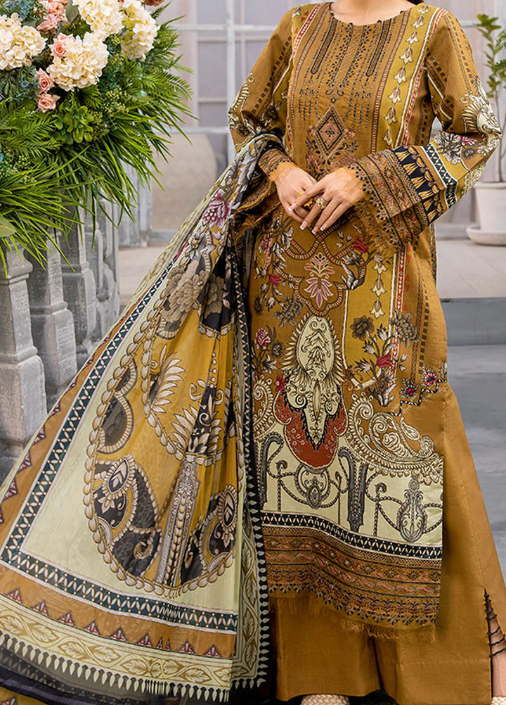 Summer Garden By Eileen  Embroidered Lawn Suit Unstitched 3 Piece EL24G D7-AMOUR - Summer Collection