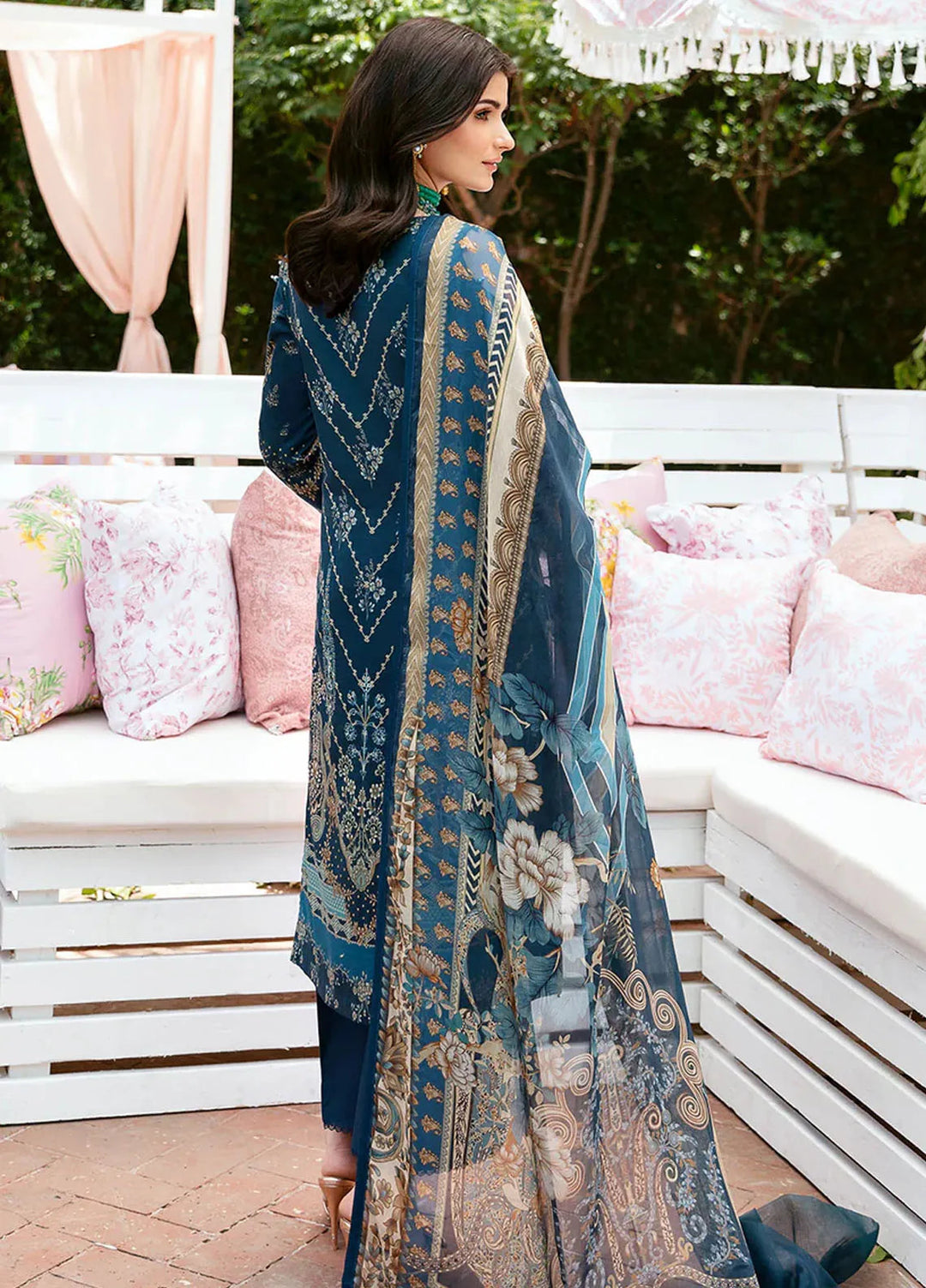 Summer Glow by Gulaal Embroidered Lawn Suit Unstitched 3 Piece GL24SG D-01 Sylviya - Summer Collection