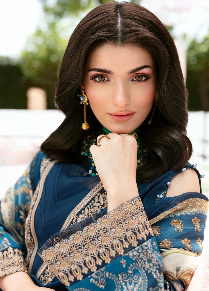 Summer Glow by Gulaal Embroidered Lawn Suit Unstitched 3 Piece GL24SG D-01 Sylviya - Summer Collection