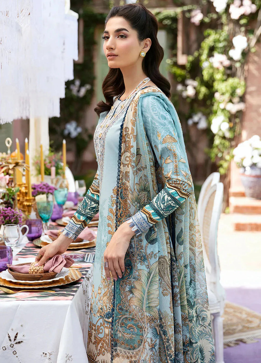 Summer Glow by Gulaal Embroidered Lawn Suit Unstitched 3 Piece GL24SG D-02 Amayrah - Summer Collection