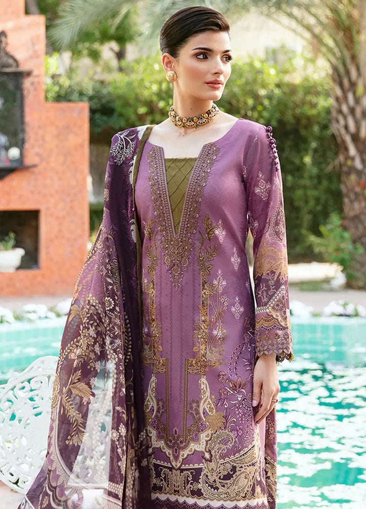 Summer Glow by Gulaal Embroidered Lawn Suit Unstitched 3 Piece GL24SG D-03 Esmeray - Summer Collection