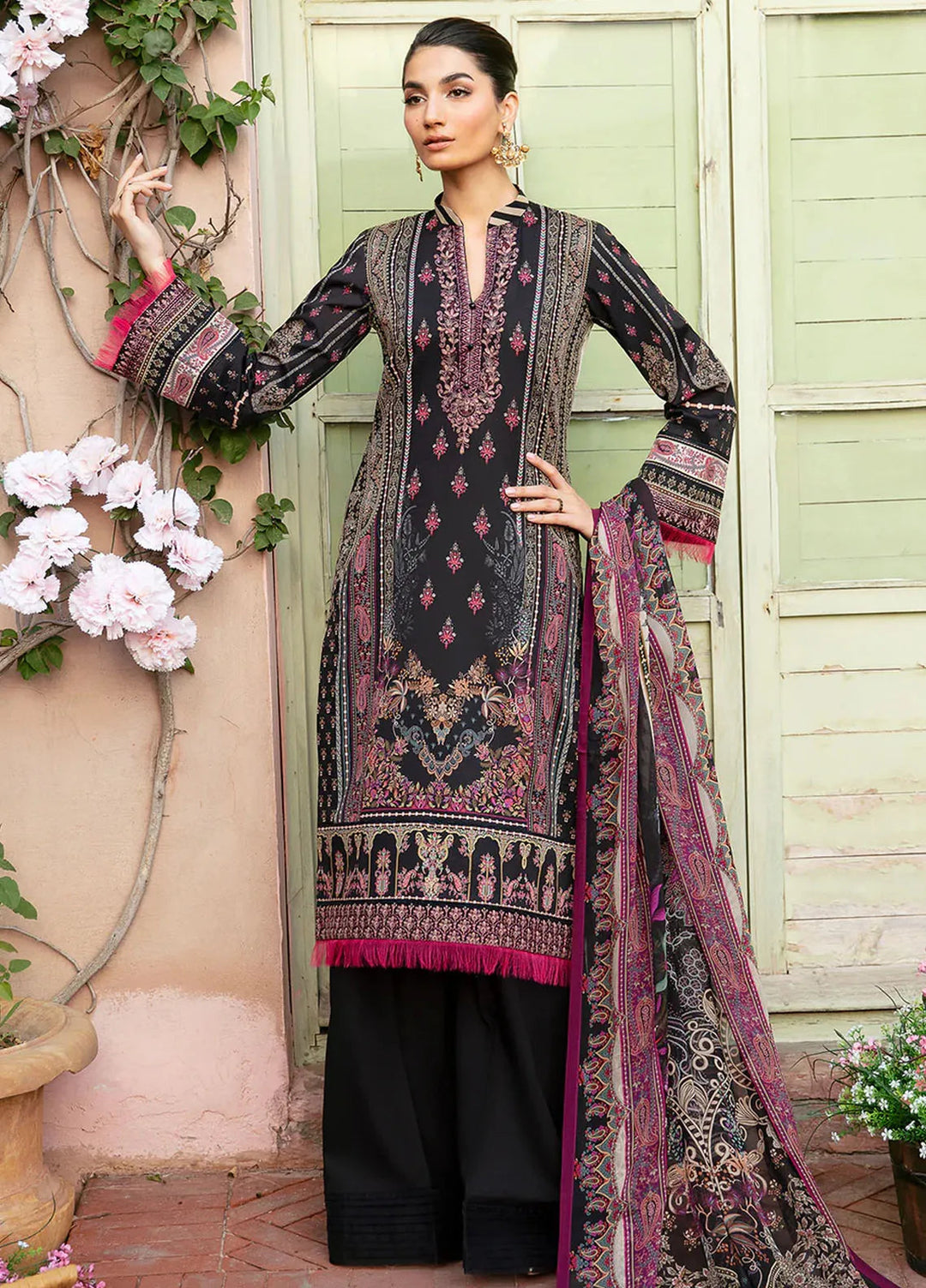 Summer Glow by Gulaal Embroidered Lawn Suit Unstitched 3 Piece GL24SG D-06 Andrea - Summer Collection