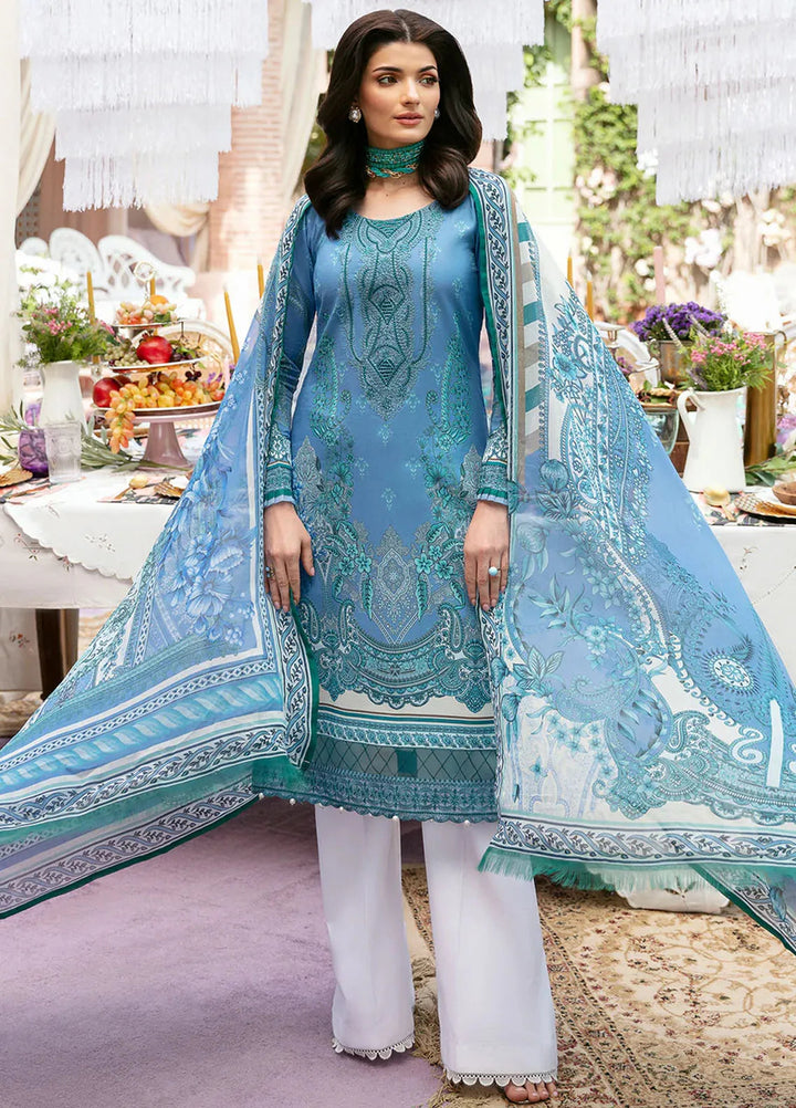 Summer Glow by Gulaal Embroidered Lawn Suit Unstitched 3 Piece GL24SG D-07 Elaine - Summer Collection