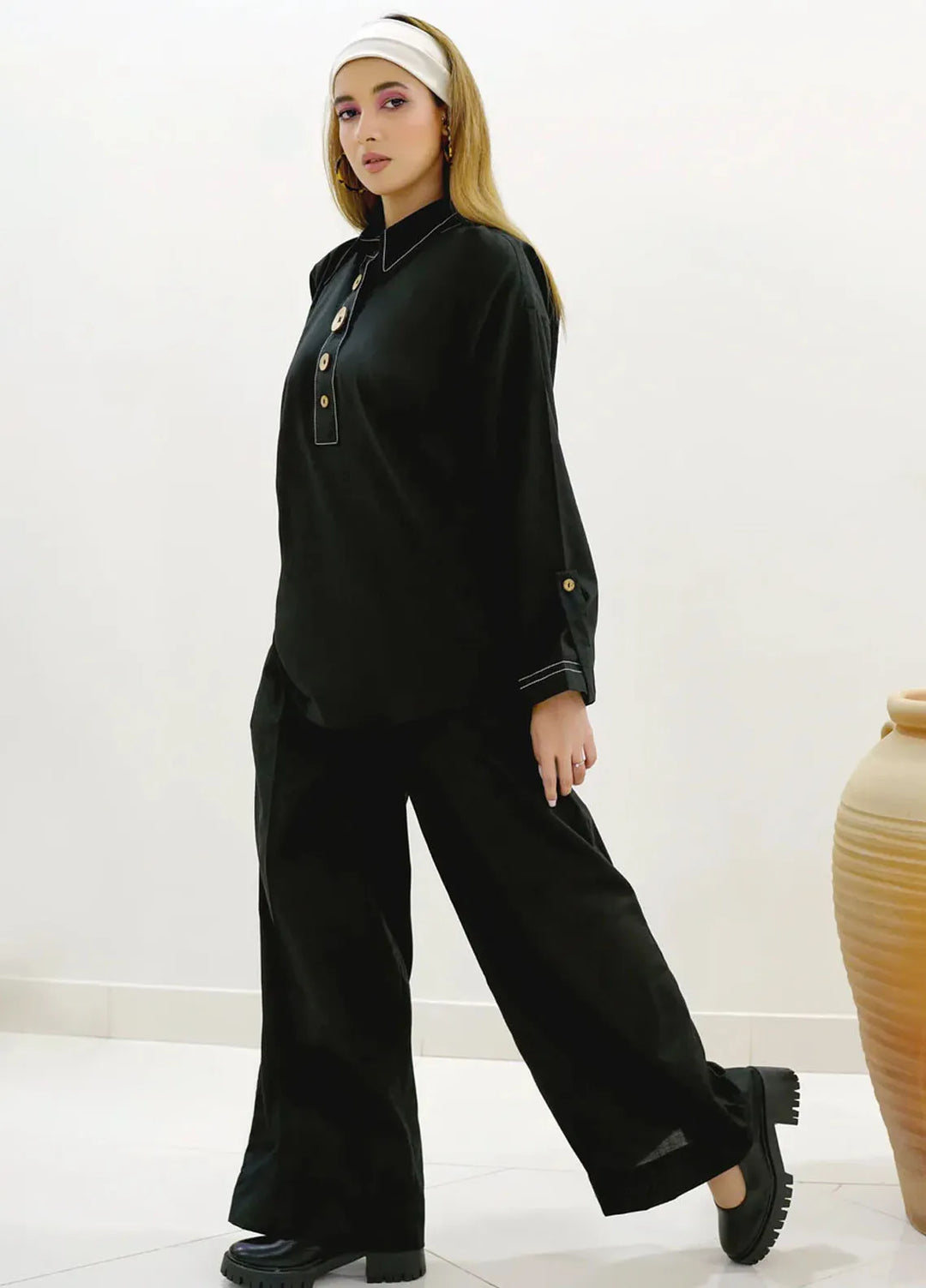 Summer Sorbet By Minutiae Pret Casual Lawn 2 Piece Suit Raven Co-Ord