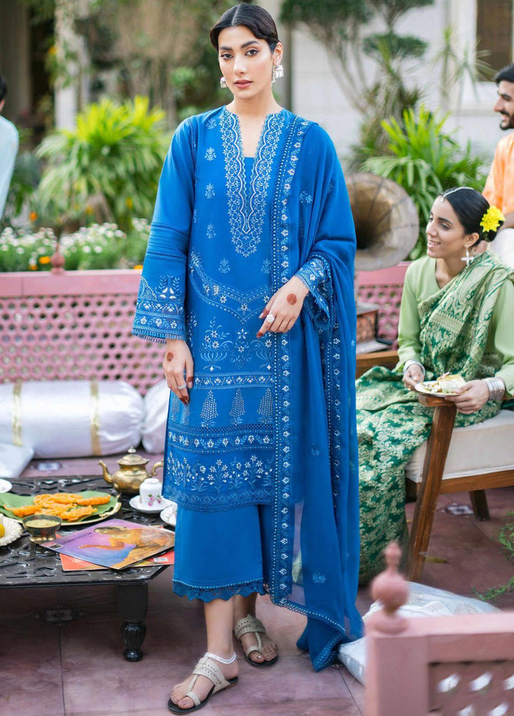 Sunehray Din By Seran Embroidered Lawn Suits Unstitched 3 Piece SRN23SD D-08 Rangoon - Festive Collection