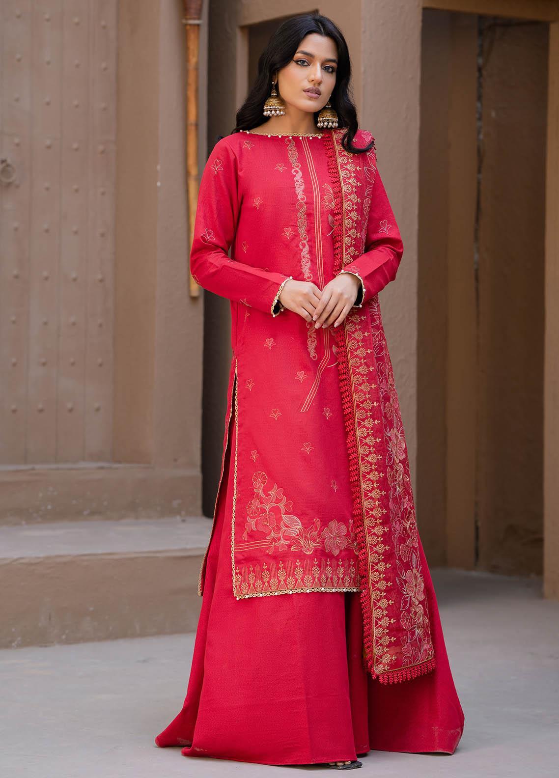Surmai By Humdum Embroidered Lawn Suits Unstitched 3 Piece HD23S D-6 ...