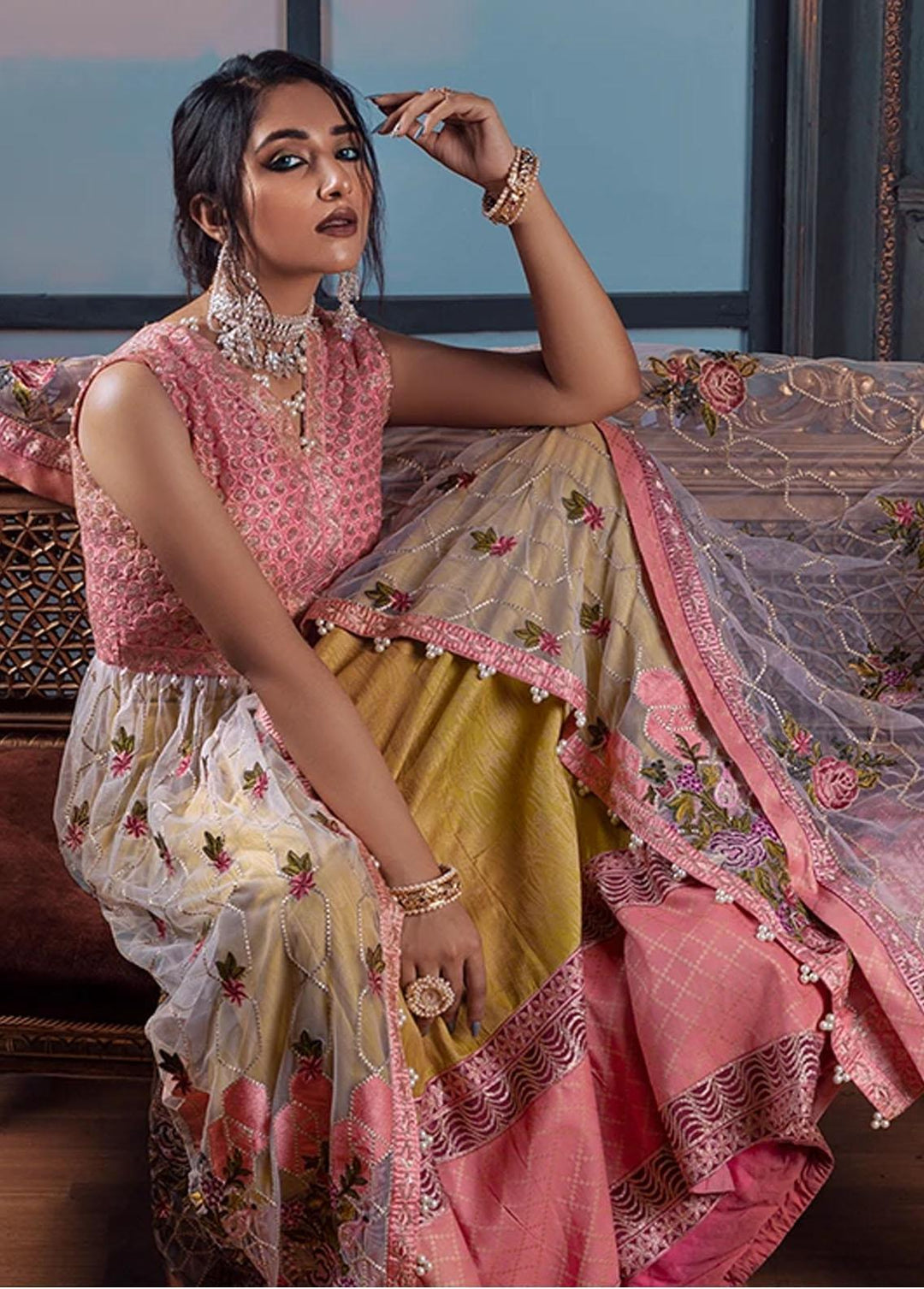 Surmai Pret Luxury Net 3 Piece Suit SUR21D SWC-01