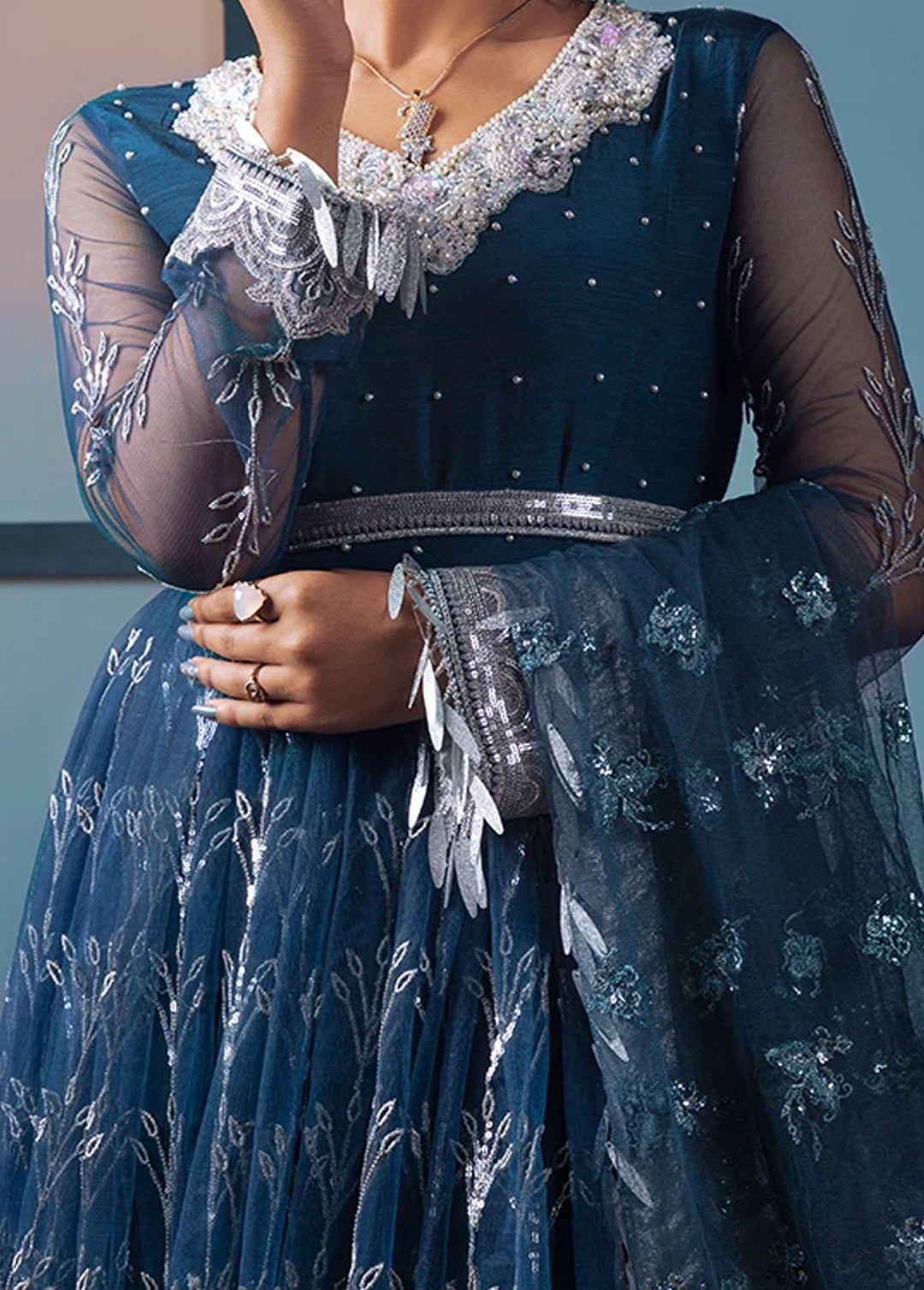 Surmai Pret Luxury Raw Silk 3 Piece Suit SUR21D SWC-03