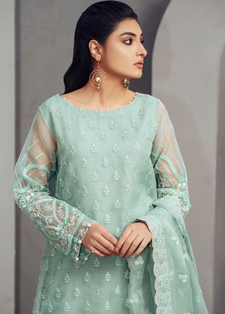 Surmai Luxury Pret   3 Piece Dress SUR22EF SLP 04 AQUA