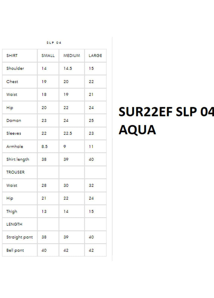 Surmai Luxury Pret   3 Piece Dress SUR22EF SLP 04 AQUA