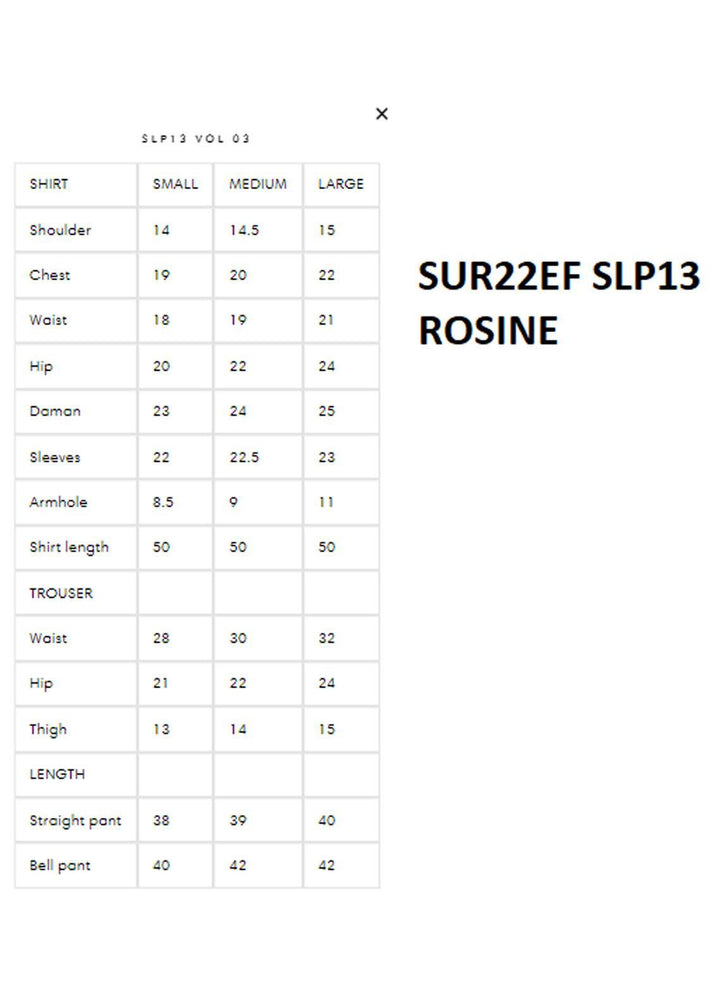 Surmai Luxury Pret   3 Piece Dress SUR22EF SLP13 ROSINE
