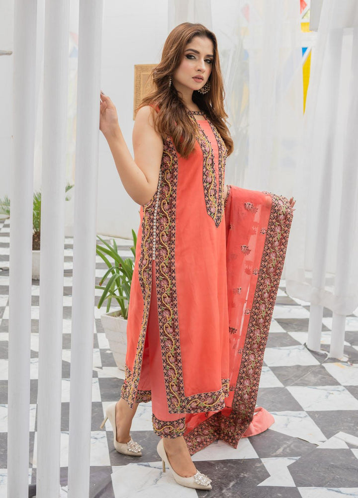 Surmai Luxury Pret  Organza 3 Piece Dress SUR22PR VALENTINA SLP-03