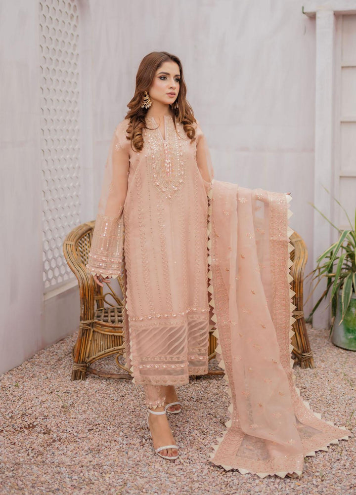 Surmai Luxury Pret  Organza 3 Piece Dress SUR22PR FLORENCE SLP-04