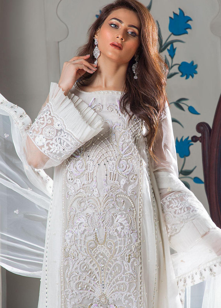 Surmai Luxury Pret Embroidered Organza 3 Piece Dress SLP-03