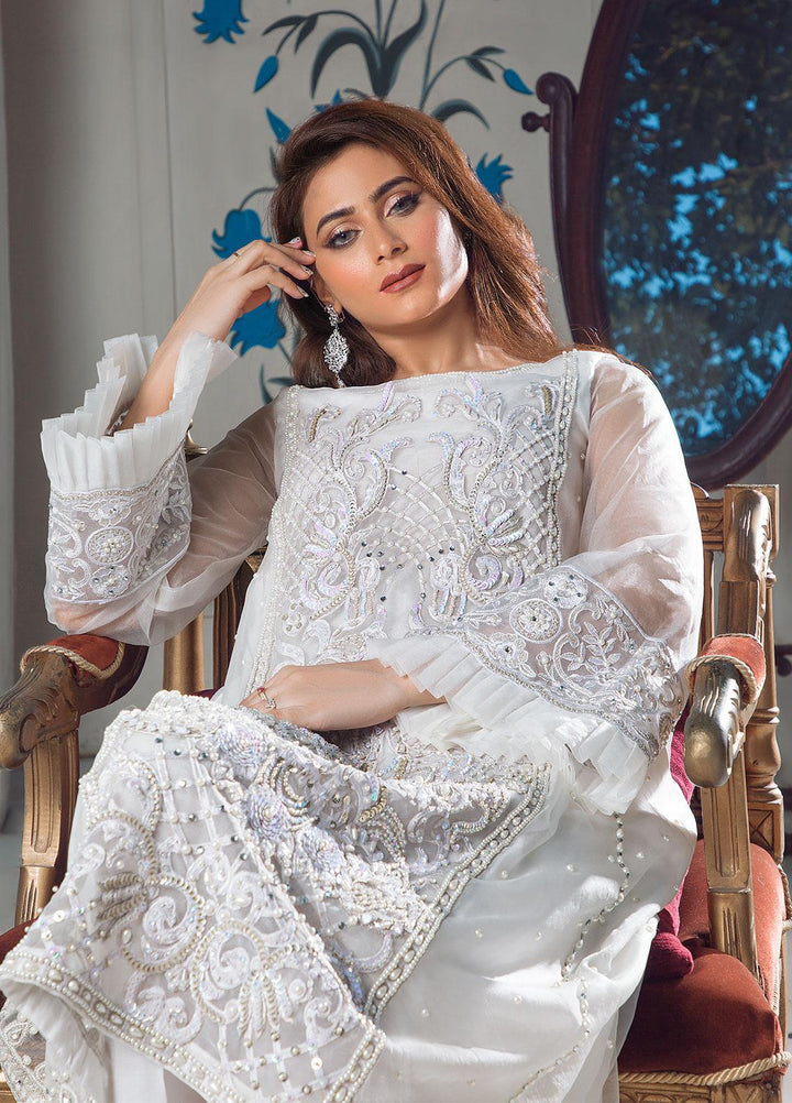 Surmai Luxury Pret Embroidered Organza 3 Piece Dress SLP-03