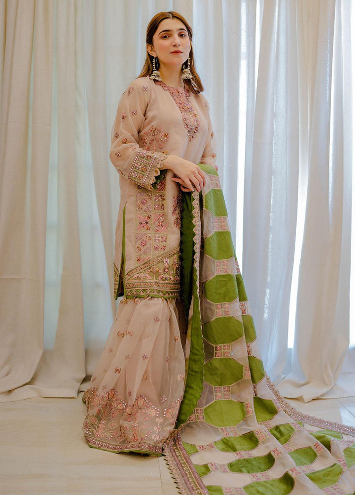 Surmai Luxury Pret Embroidered Organza 3 Piece Suit SUR22RW MIRAJE
