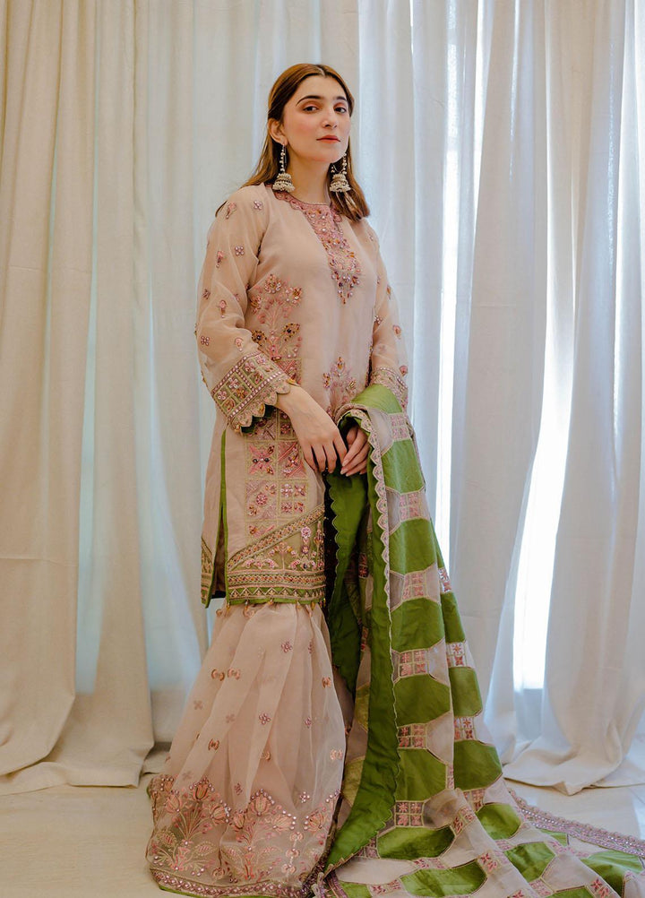 Surmai Luxury Pret Embroidered Organza 3 Piece Suit SUR22RW MIRAJE