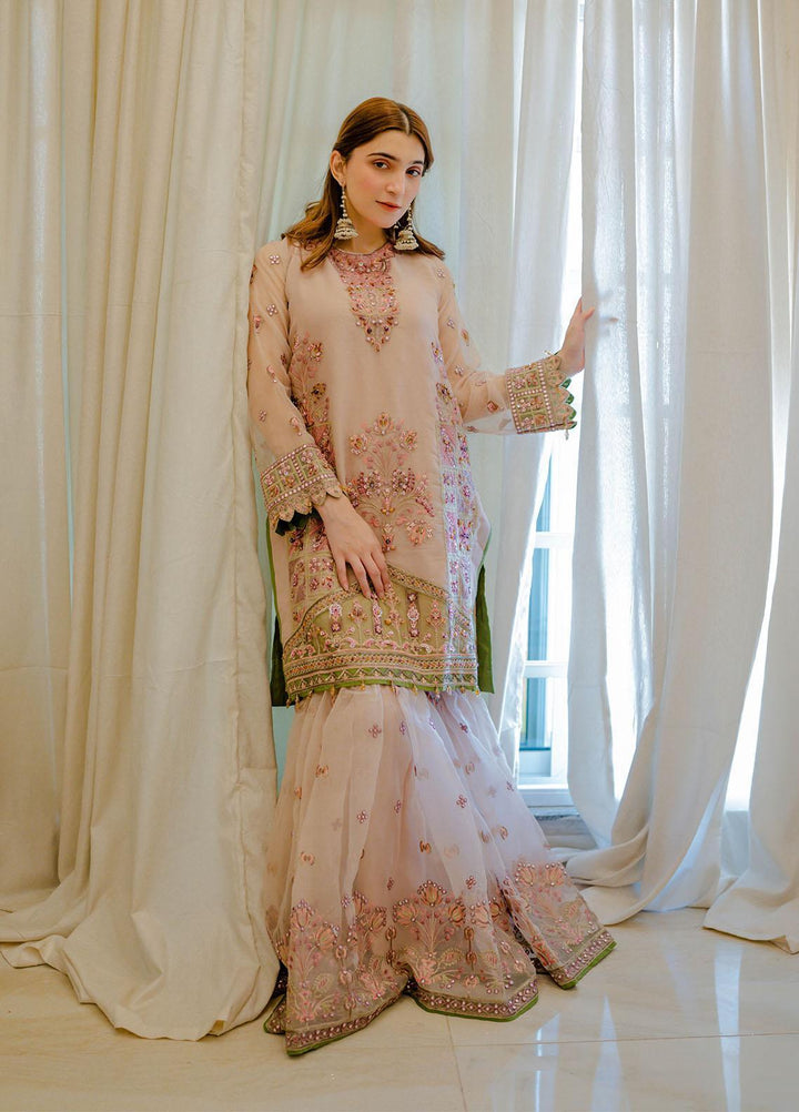 Surmai Luxury Pret Embroidered Organza 3 Piece Suit SUR22RW MIRAJE