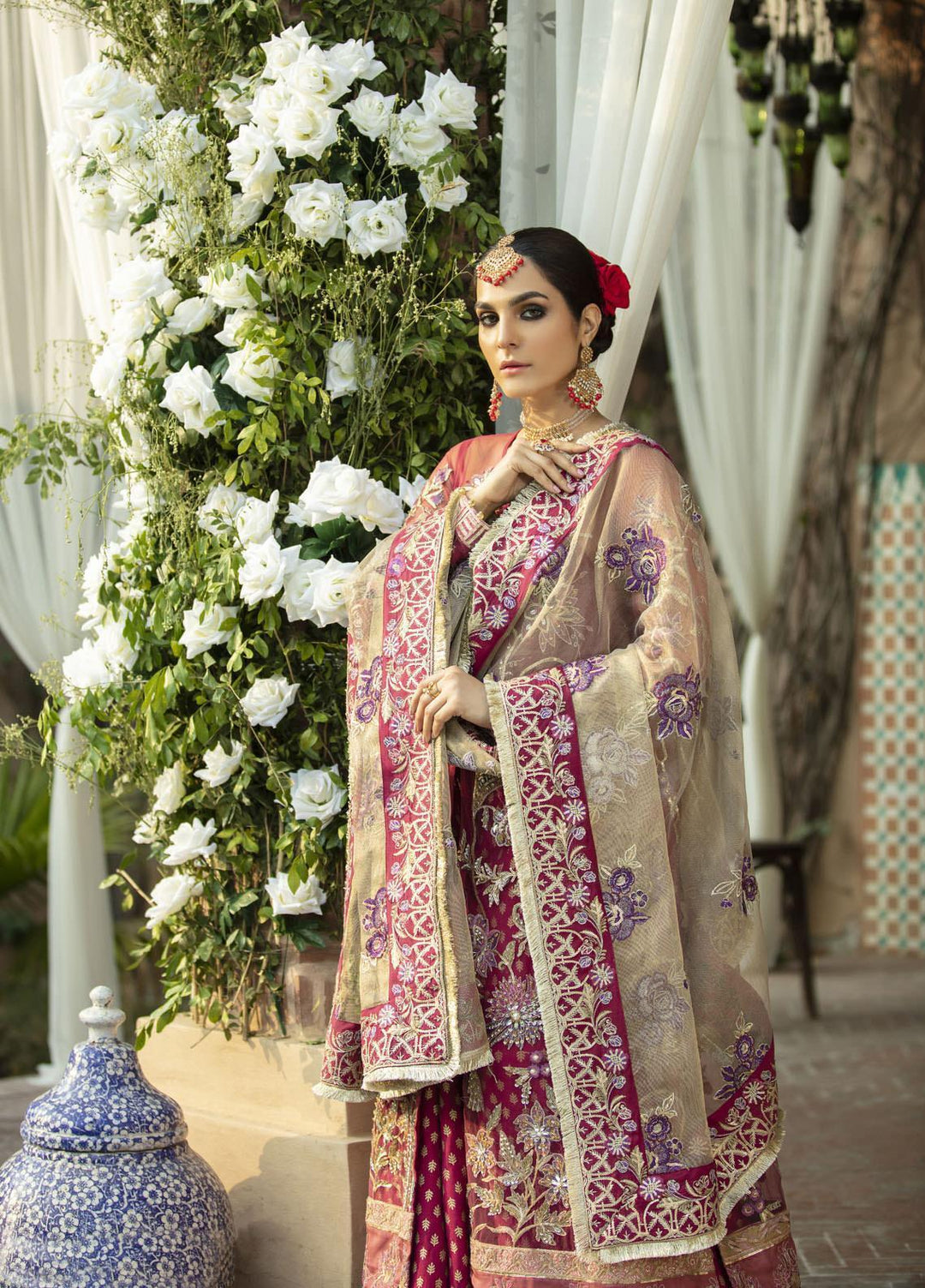 Surmaya By Avyana Embroidered Net Suits Unstitched 4 Piece Kashish - Wedding Formal Collection
