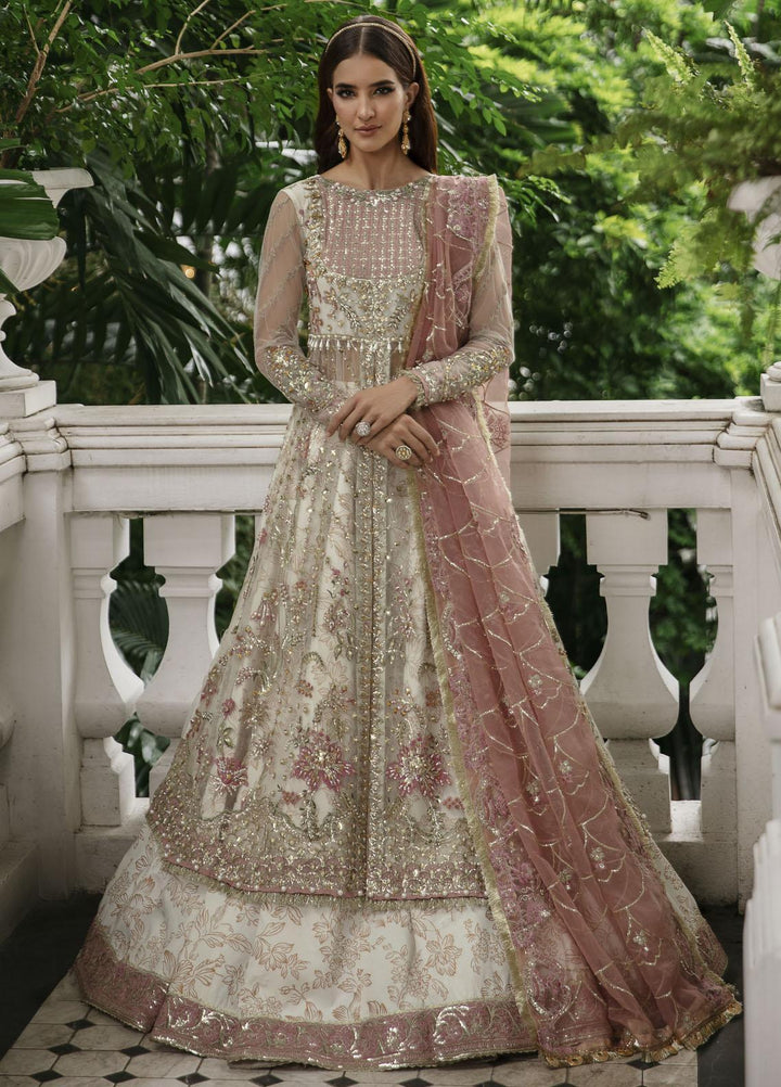 Surmaya By Avyana Embroidered Net Suits Unstitched 4 Piece AV23S AS-01 Atarah - Wedding Collection