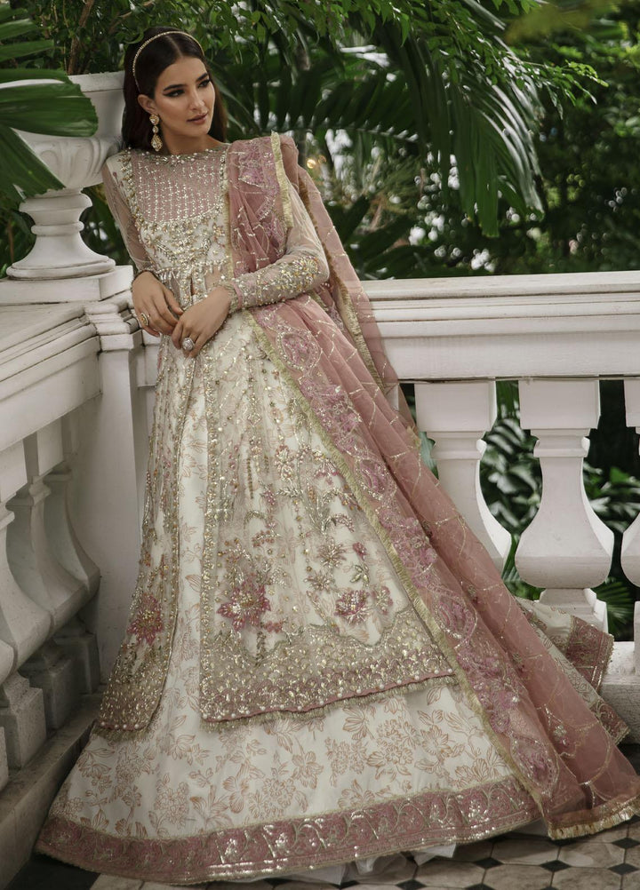 Surmaya By Avyana Embroidered Net Suits Unstitched 4 Piece AV23S AS-01 Atarah - Wedding Collection