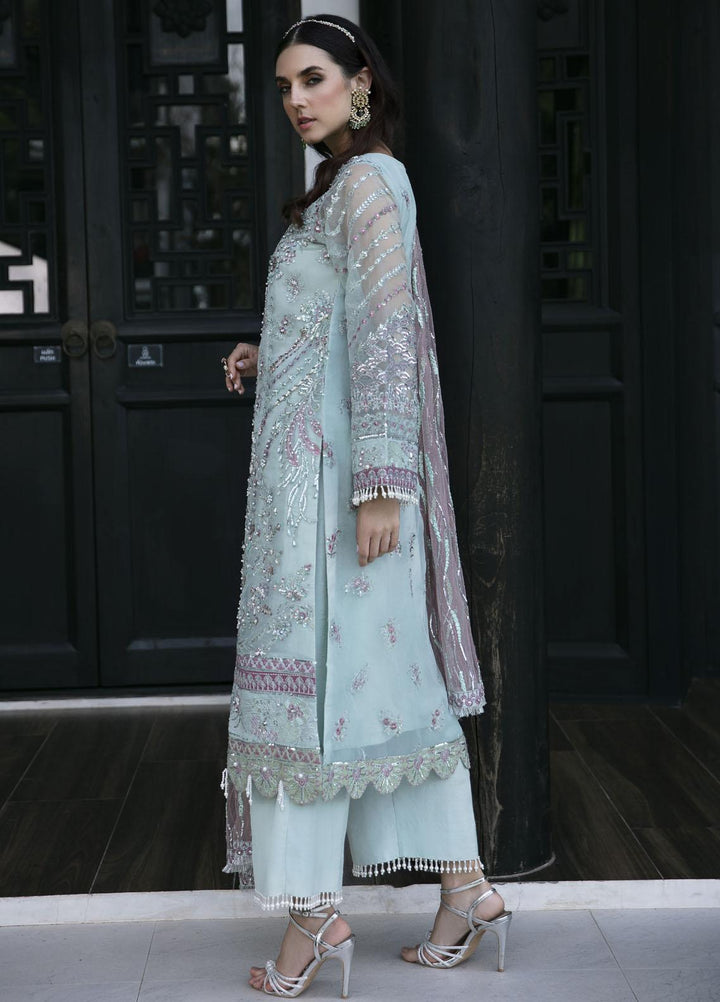 Surmaya By Avyana Embroidered Organza Suits Unstitched 4 Piece AV23S AS-04 Selene  - Wedding Collection
