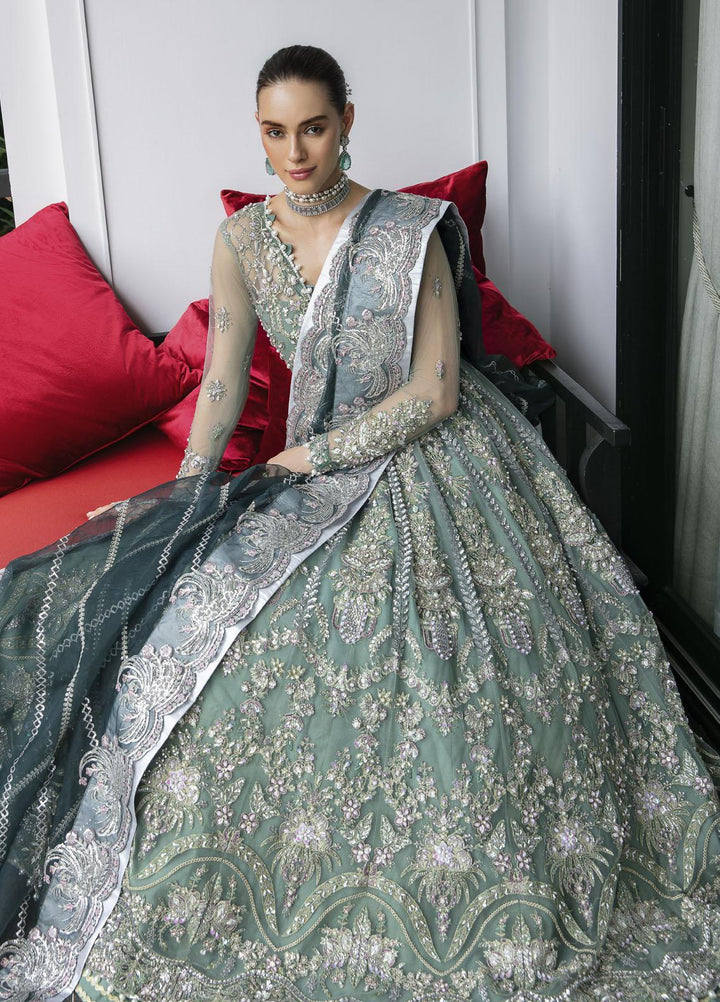 Surmaya By Avyana Embroidered Net Suits Unstitched 4 Piece AV23S AS-06 Izel - Wedding Collection