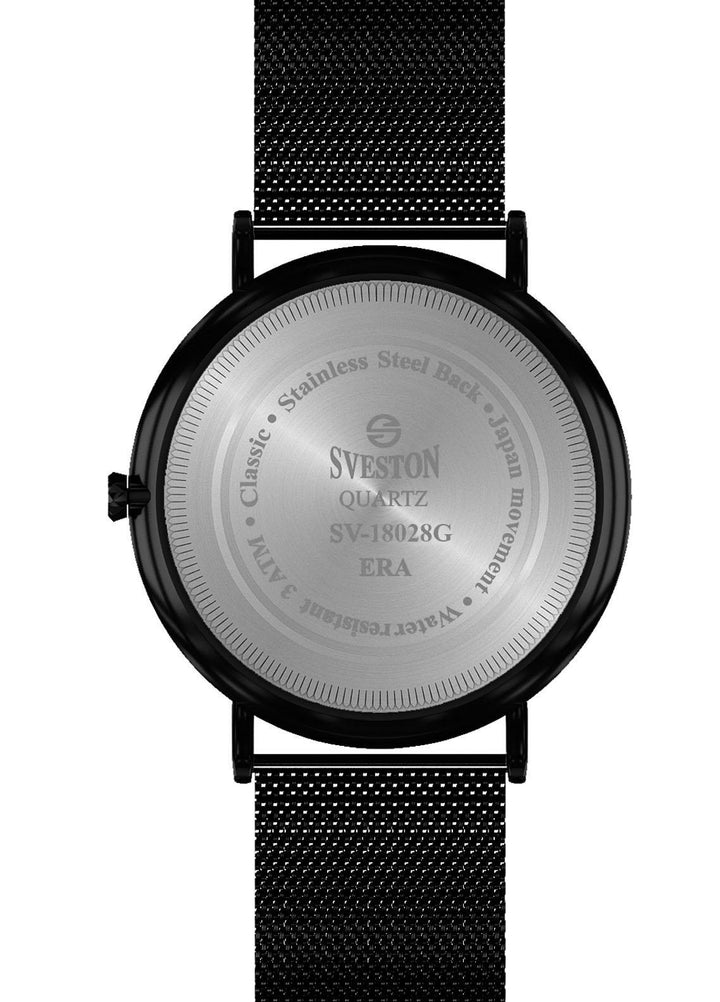 Sveston Refined   Watch SVT22W Sveston Silas SV-18028 Black Stick - Prestigious Mens Watches