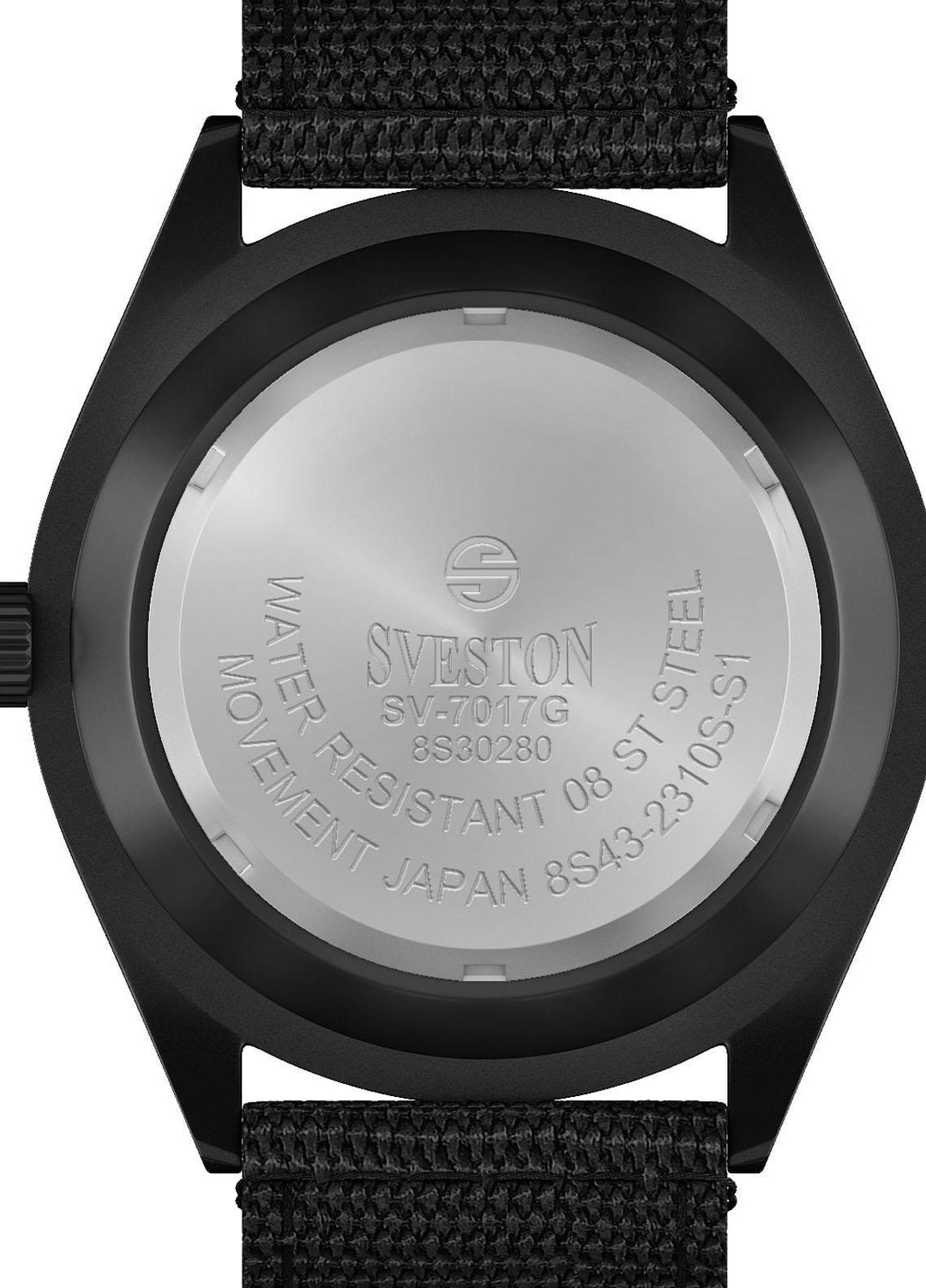 Sveston Refined   Watch SVT22W Sveston Armour SV-7017 Black Arabic - Prestigious Mens Watches