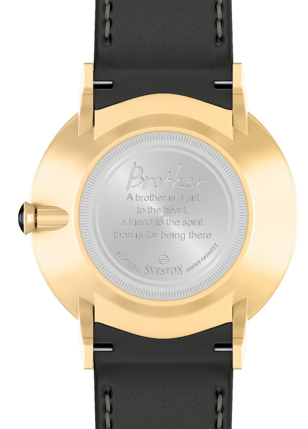 Sveston Refined   Watch SVT22W Sveston Professor SV-7008 Gold Gray Roman - Prestigious Mens Watches
