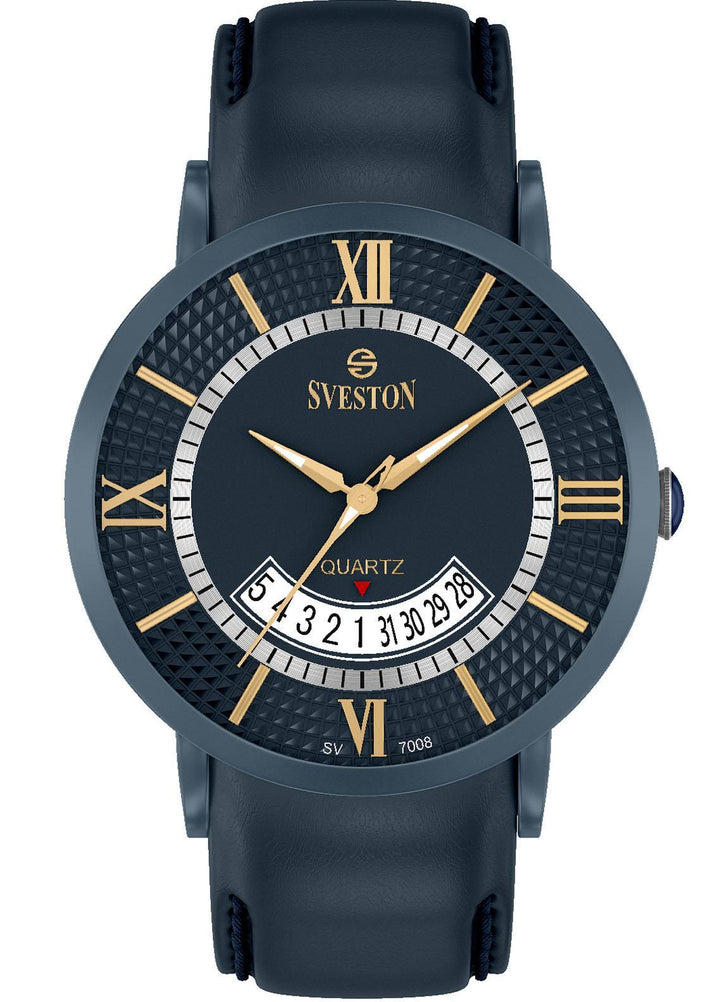 Sveston Refined   Watch SVT22W Sveston Professor SV-7008 Navy Roman - Prestigious Mens Watches