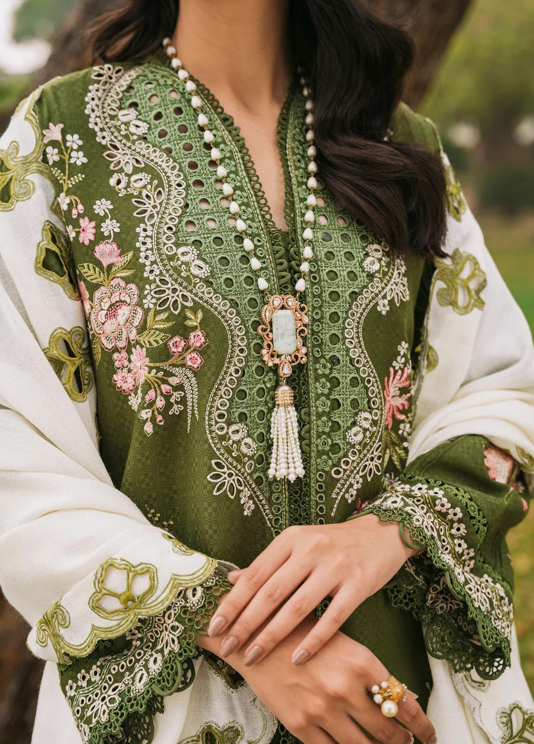 Sable Vogue Embroidered Dobby Suits Unstitched 3 Piece SV23WU SWC-06-23 - Winter Collection