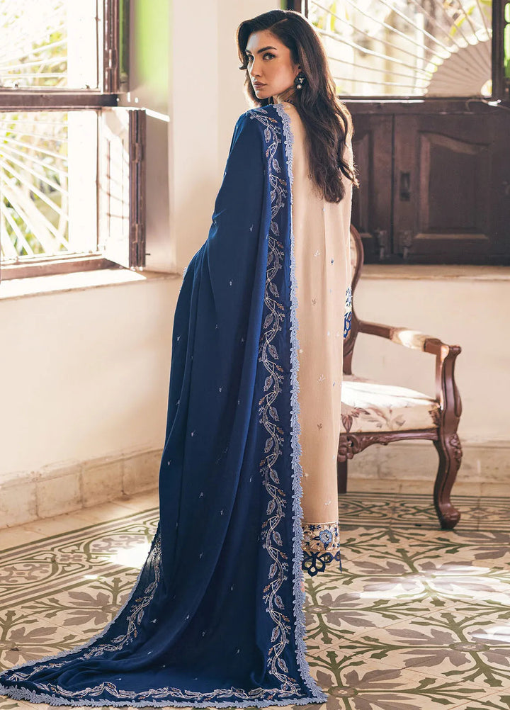 Symphony by Mushq Embroidered Karandi Suits Unstitched 3 Piece MQ24SP MW-KRN-08 Saffron Kiss - Winter Collection