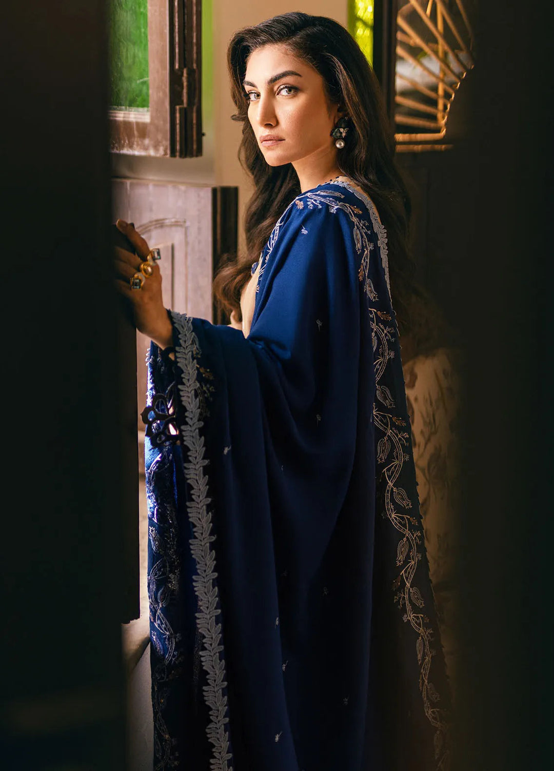 Symphony by Mushq Embroidered Karandi Suits Unstitched 3 Piece MQ24SP MW-KRN-08 Saffron Kiss - Winter Collection