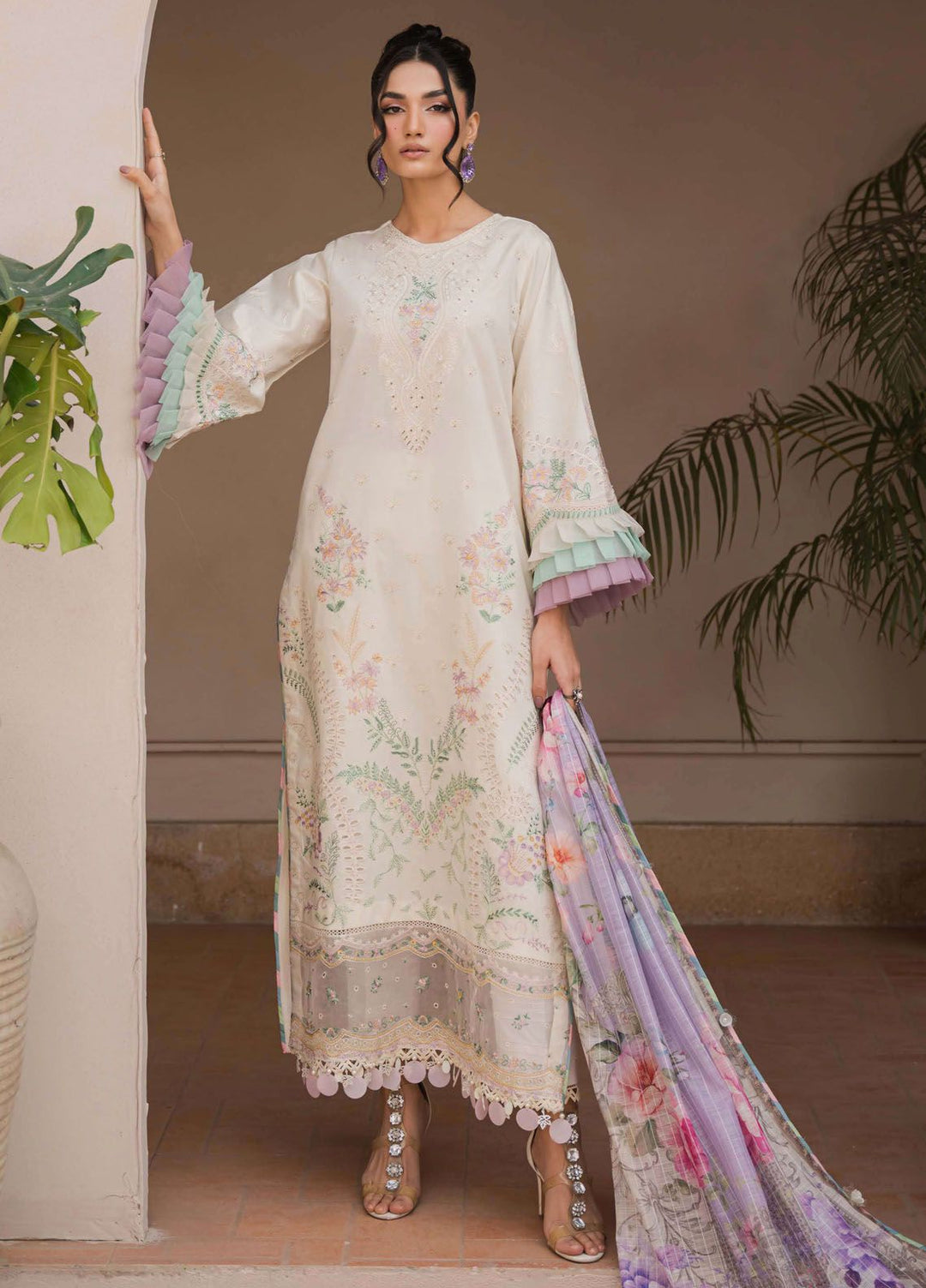 Symphony by Neeshay Embroidered Lawn Suits Unstitched 3 Piece NSH24S Opus - Summer Collection