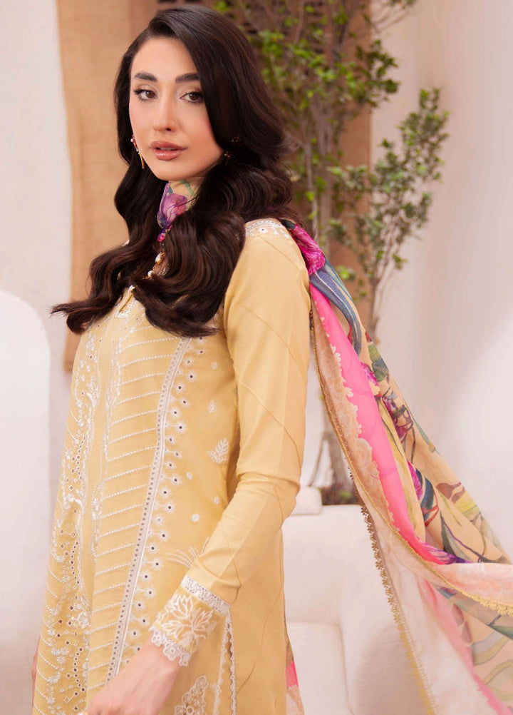 Symphony by Neeshay Embroidered Lawn Suits Unstitched 3 Piece NSH25SLL Dune - Summer Collection