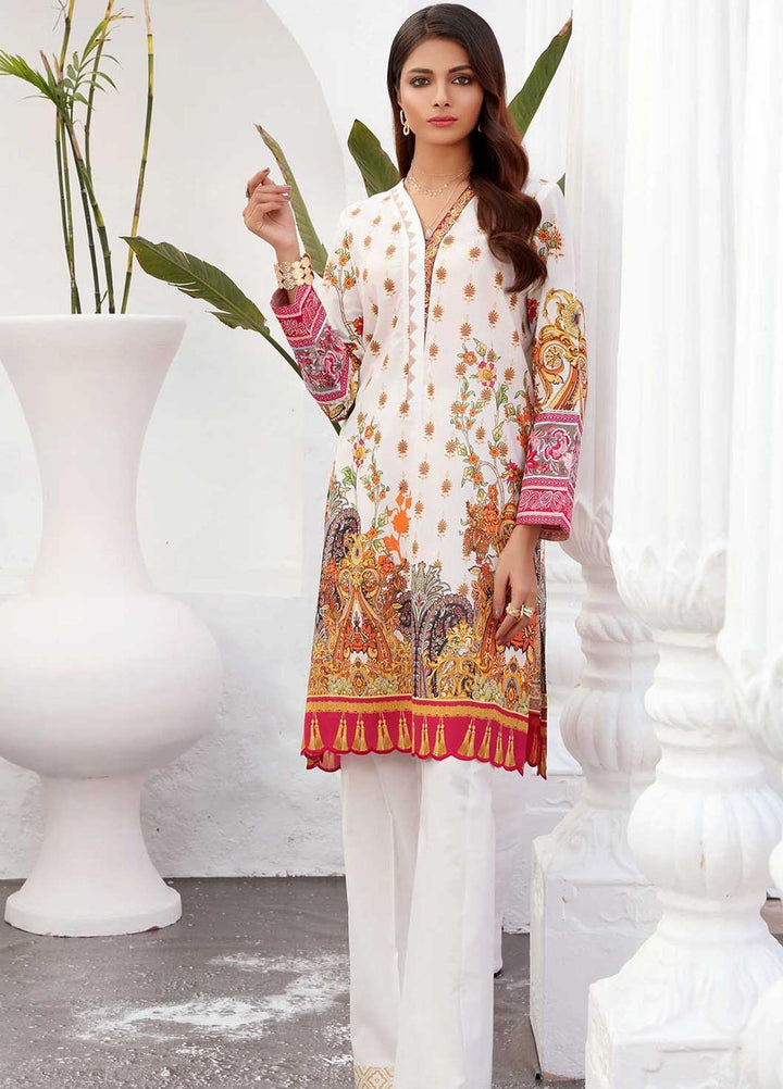 Taabir By Afsaneh Embroidered Lawn Suits Unstitched 2 Piece AFH21T-2 09 Mahab-A - Summer Collection
