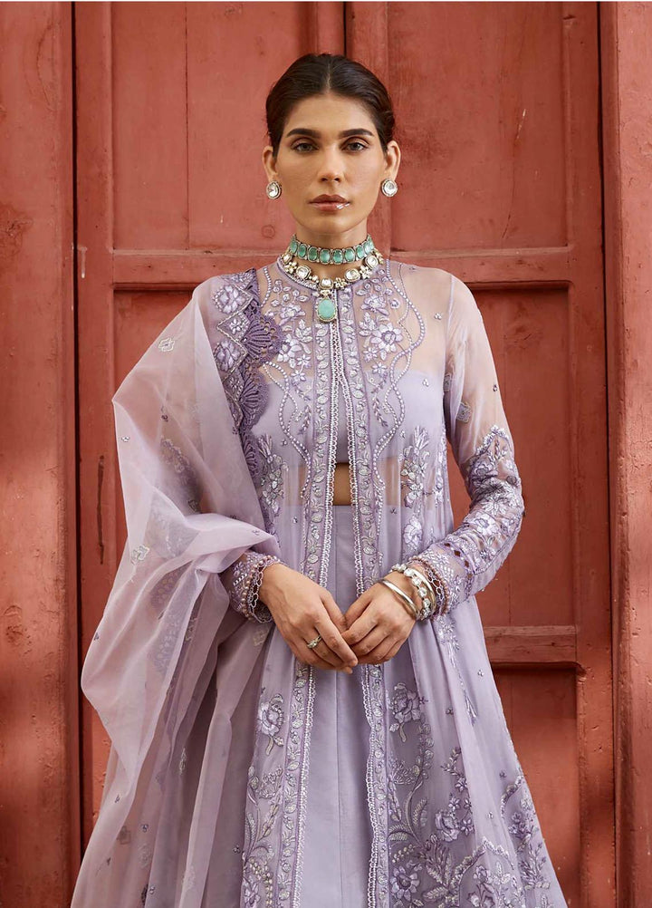 Taaruf By Seran Embroidered Chiffon Suits Unstitched 4 Piece SRN23TF D-04 Rumeysa - Luxury Formal Collection