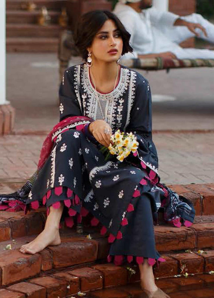 Tabeer by Cross Stitch Embroidered Lawn Suits Unstitched 3 Piece CS21T 05-GRANTE GROOVE - Summer Collection