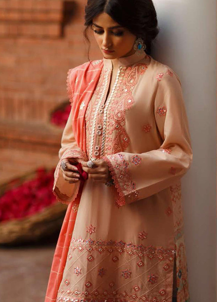 Tabeer by Cross Stitch Embroidered Lawn Suits Unstitched 3 Piece CS21T 08-MISTY BREEZE - Summer Collection