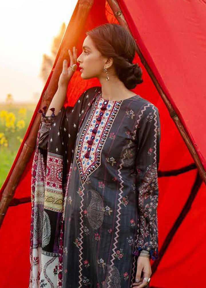 Tabeer by Cross Stitch Embroidered Lawn Suits Unstitched 3 Piece CS21T 14-BLAS RELIEF - Summer Collection