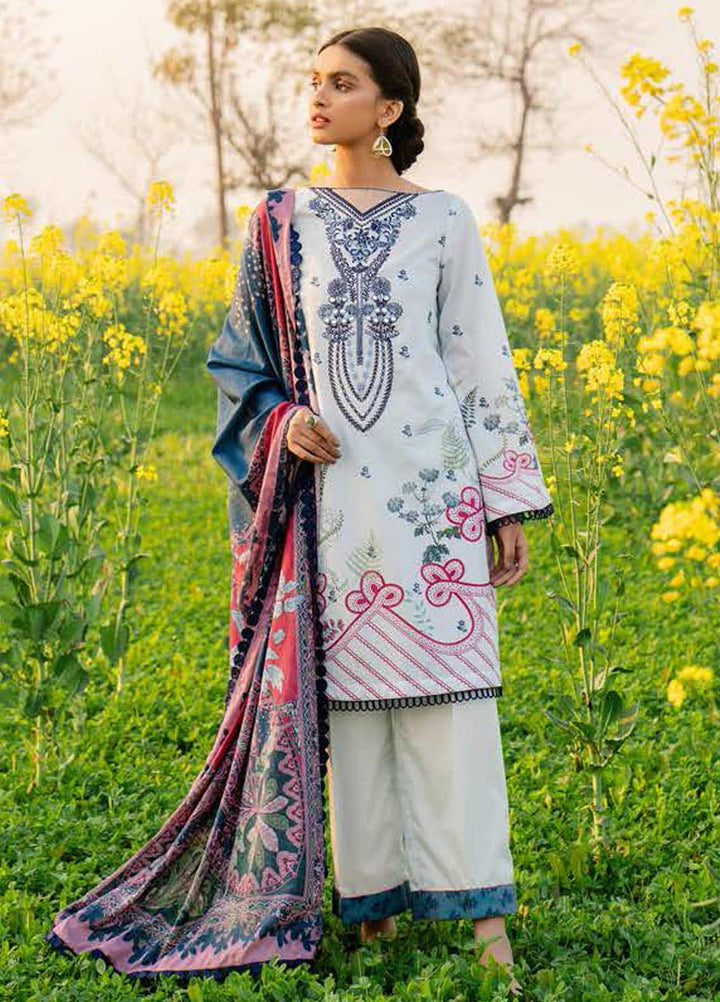 Tabeer by Cross Stitch Embroidered Lawn Suits Unstitched 3 Piece CS21T 18-MYSTIC CORAL - Summer Collection