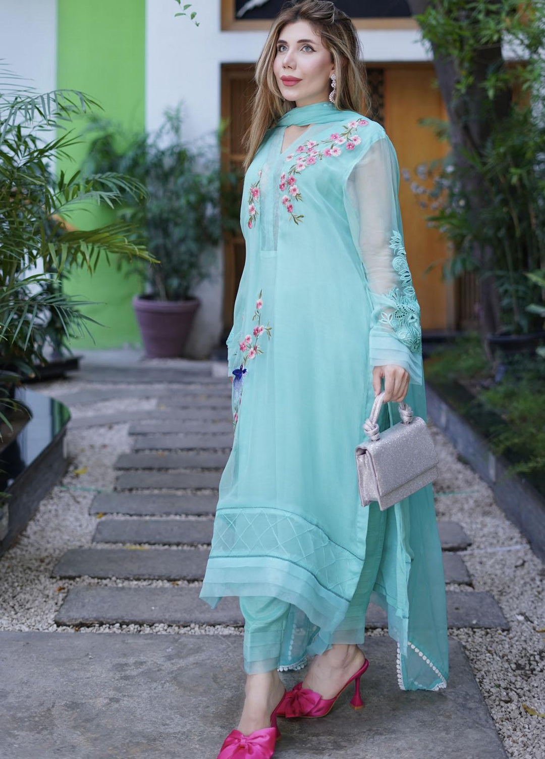 Manaal Arfeen Pret Embroidered  3 Piece Suit Floral Dream