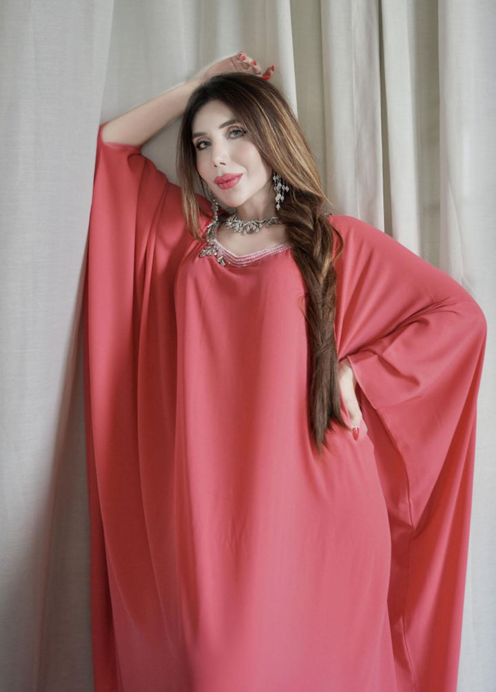 Manaal Arfeen Pret Eastern Georgette 2 Piece Suit MNL23T Peach Flo
