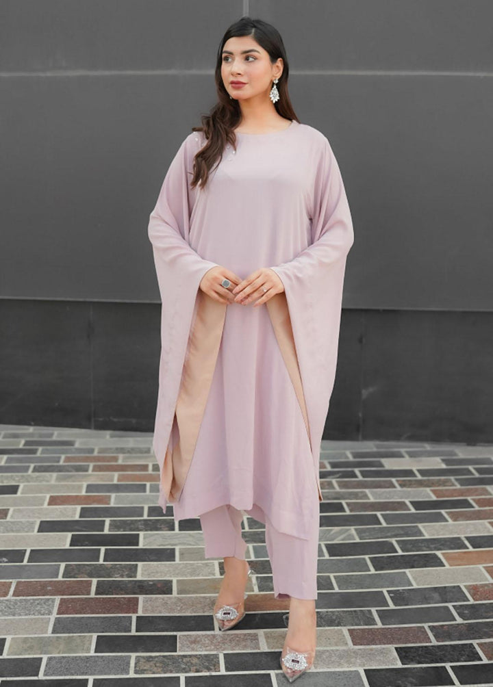 Manaal Arfeen Pret Eastern Georgette 2 Piece Suit MNL23T Powder Pink Flo