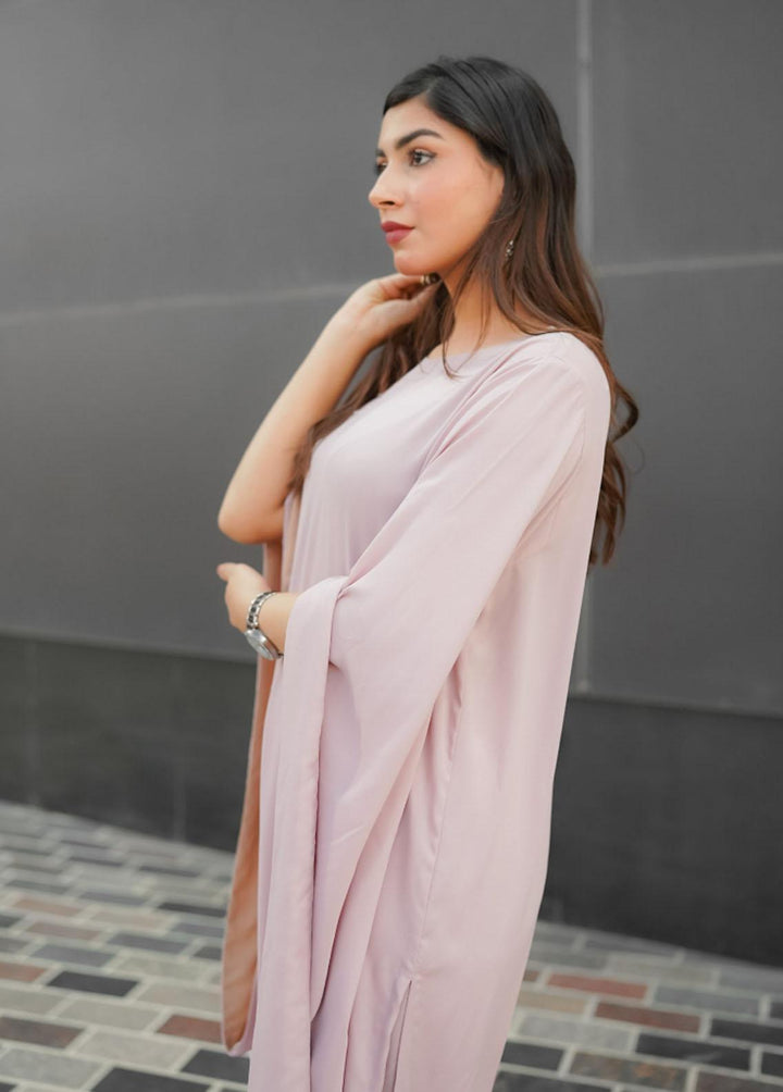 Manaal Arfeen Pret Eastern Georgette 2 Piece Suit MNL23T Powder Pink Flo