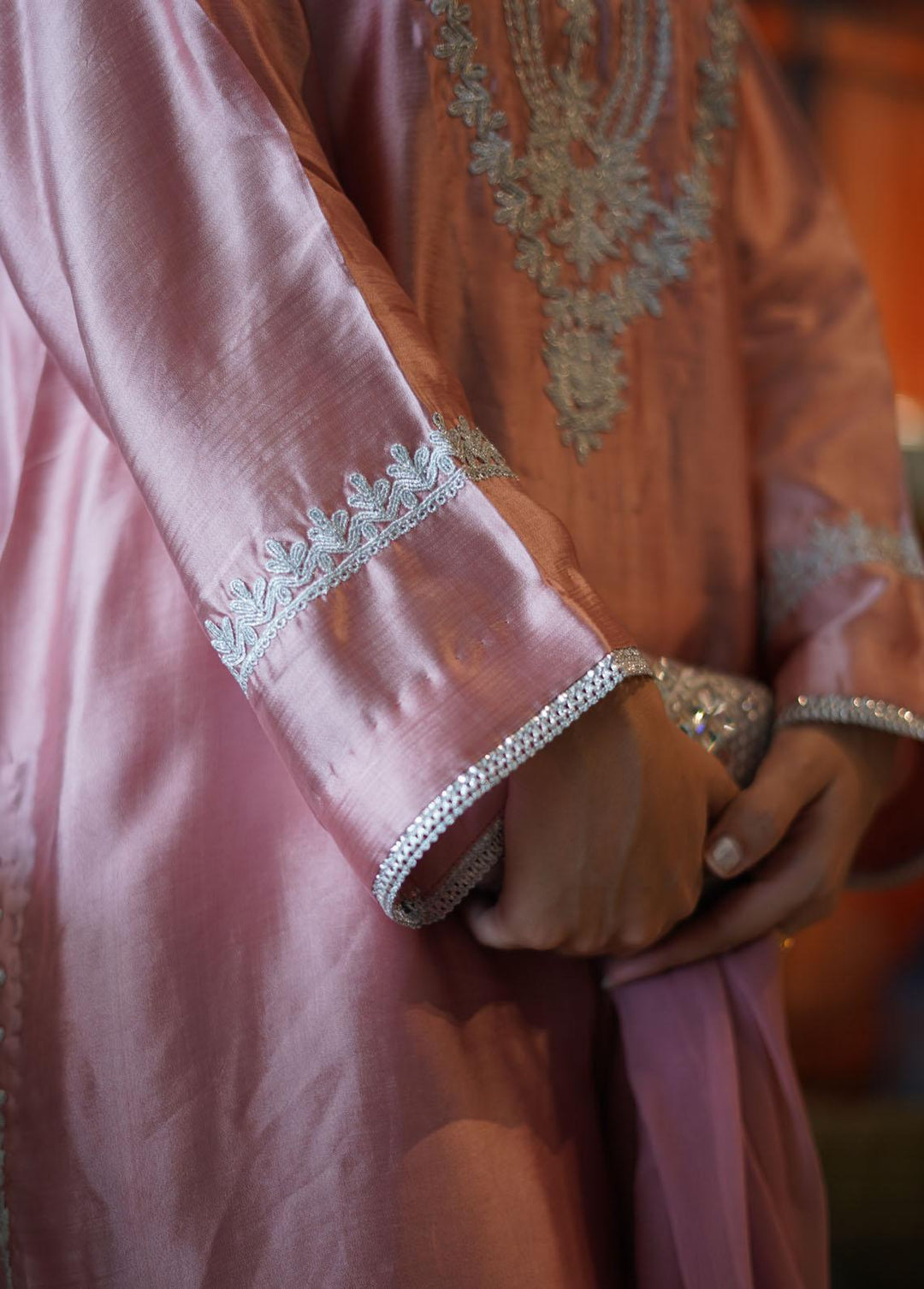 Manaal Arfeen Pret Embroidered  3 Piece Suit Traditional Pink