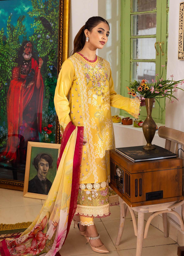 Tabeer By Roheenaz Embroidered Lawn Suits Unstitched 3 Piece RNZ23T RNZ23-06-A Kiran - Summer Collection