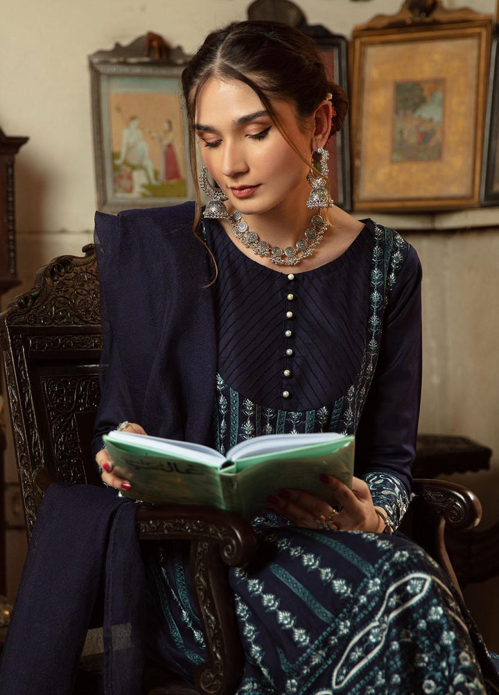 Shanyera Ready to Wear Embroidered Lawn 3 Piece Suit SHN22TB C5 - Neelam